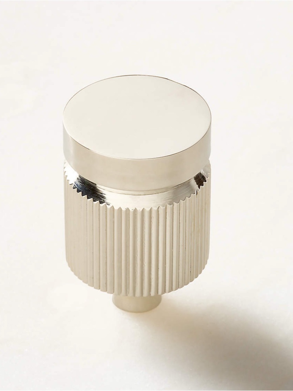 CB2 Mirabell Polished Nickel Cabinet Knob 1"